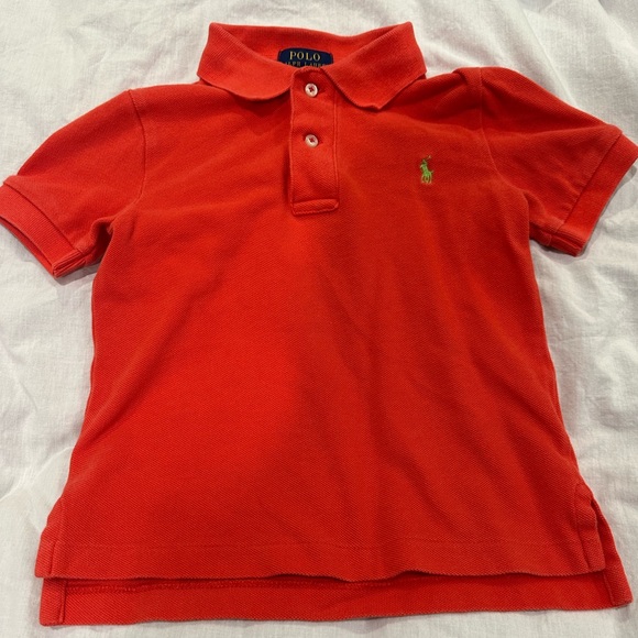 Ralph Lauren Kids Bright Red Polo Shirt - Picture 1 of 3